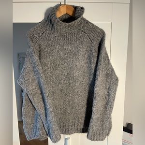 Zara Grey Knit, oversized, turtleneck